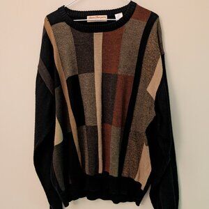 Vintage Norm Thompson Color Blocked Sweater